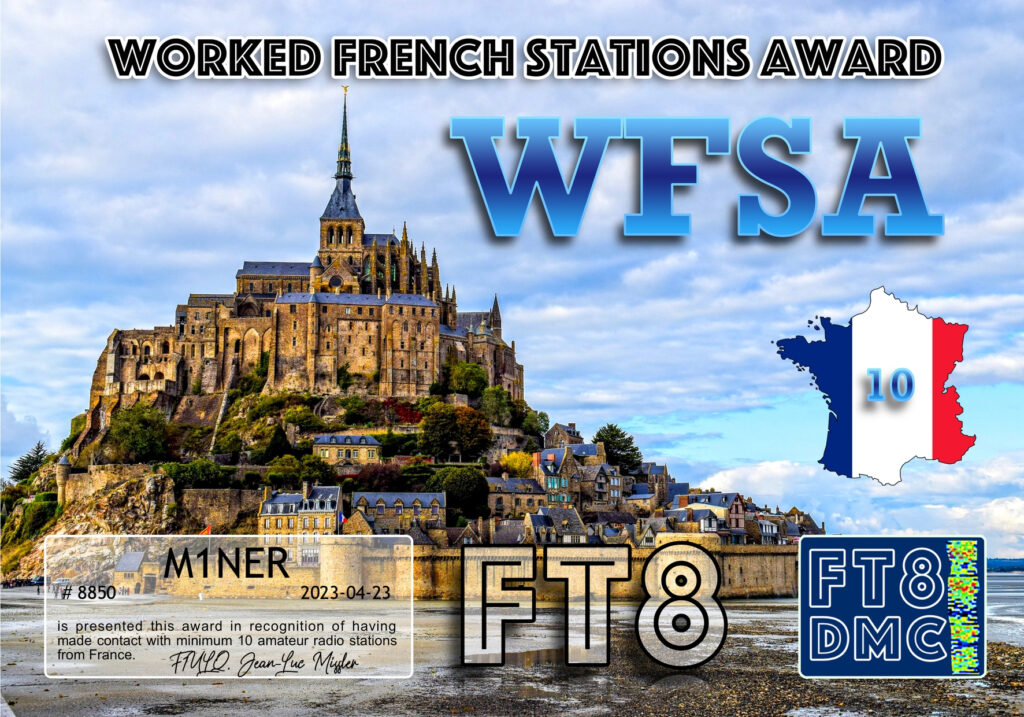 Worked French Stations Award